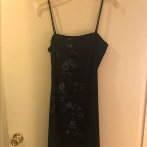 Large Black Spaghetti Strap Dress - Juniors